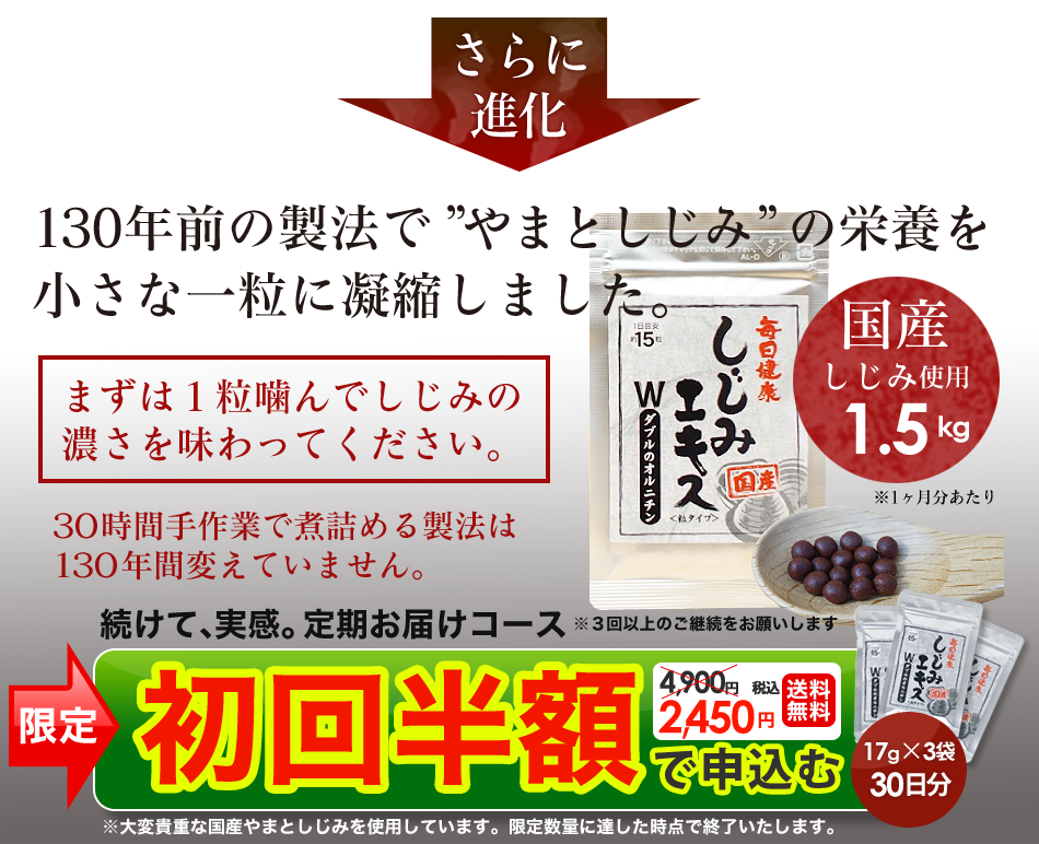 限定初回半額で申し込む